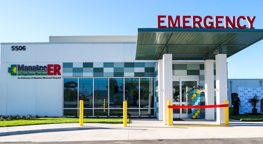 Front entrance of ER at Bayshore Gardens