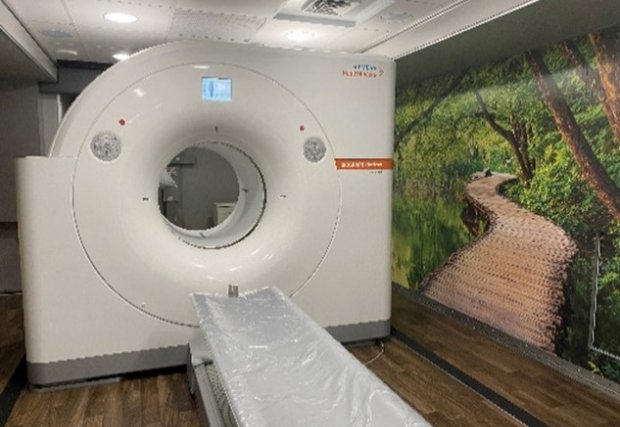 Mobile Positron Emission Tomography (PET)/ Computerized Tomography (CT) machine